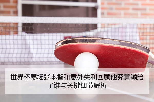 世界杯赛场张本智和意外失利回顾他究竟输给了谁与关键细节解析